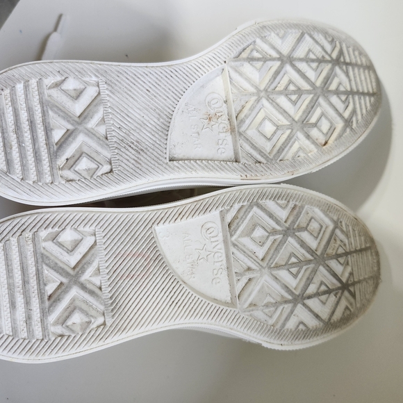 Converse Chuck Taylor Platform 3D Floral White Youth Kawaii Y2K Styl Sz 5 Preppy - Picture 9 of 11